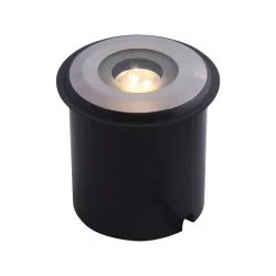   Kerti talajlámpa, Amber, fekete, fehér LED lámpával, 110 x 160 mm, LightPro