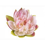 Dekor lótuszvirág, 17 cm, rózsaszín, Velda