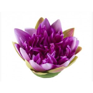 Dekor lótuszvirág 17 cm lila Velda