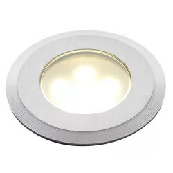   Kerti talajlámpa, Doba R3, ezüst, fehér LED lámpával, 45 x 75 mm, LightPro