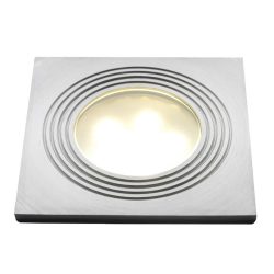   Kerti talajlámpa, Doba R4, ezüst, fehér LED lámpával, 45 x 75 mm, LightPro