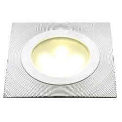   Kerti talajlámpa, Doba R5, ezüst, fehér LED lámpával, 45 x 75 mm, LightPro