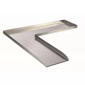   Wolga vízeséselem Balos rozsdamentes acél 90° 98x98x4 cm, Ubbink