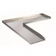 Wolga vízeséselem Balos rozsdamentes acél 90° 98x98x4 cm, Ubbink