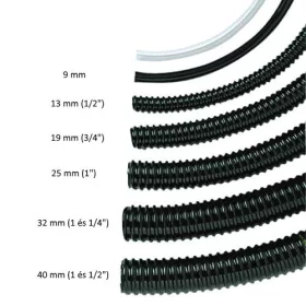 Tömlő, tavi fekete spirál 3/4" (19mm) Ubbink