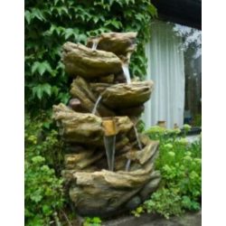   Acqua Arte Sedona fatörzs csobogó és Led világítás - 134 x 77 x 55 cm