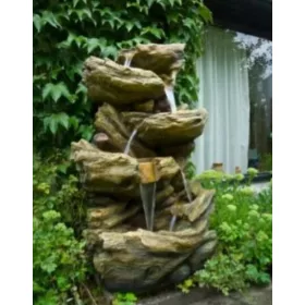   Acqua Arte Sedona fatörzs csobogó és Led világítás - 134 x 77 x 55 cm