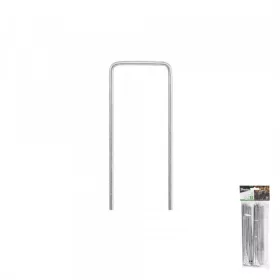   Leszúró tüske, agroszövethez/vakondhálóhoz, műfűhöz FÉM "U" alak 3cm/15cm