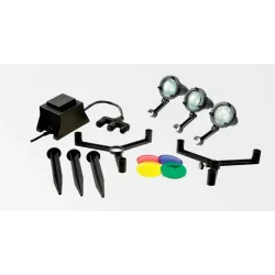   Halogén víz alatti lámpa, UWL 1220/5, 3 x 20 W, set transformátor, Messner