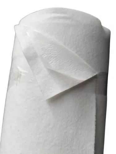 Geotextília Fehér öntapadó 1,5 m széles 250g/m2 Filc textil - PE ragasztó bevonattal ár/m2
