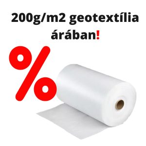 Geotextília fehér 265 g/nm 1x25m ár/m2