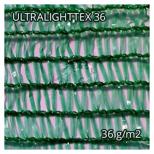 Árnyékoló háló, belátásgátló ULTRALIGHTTEX36 1,5 m x 10 m zöld