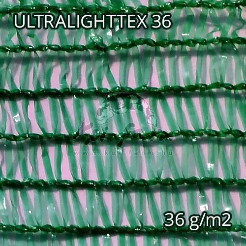 Árnyékoló háló, belátásgátló ULTRALIGHTTEX36 2 m x 10 m zöld