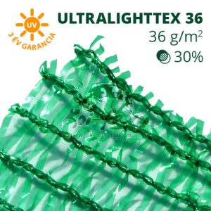 Árnyékoló háló, belátásgátló ULTRALIGHTTEX36 3 m x 25 m zöld