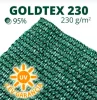 Árnyékoló háló, belátásgátló GOLDTEX230 1 m x 25 m zöld
