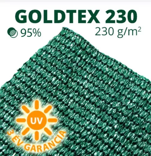 Árnyékoló háló, belátásgátló GOLDTEX230 1 m x 5 m zöld