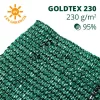 Árnyékoló háló, belátásgátló GOLDTEX230 1,8 m x 50 m zöld