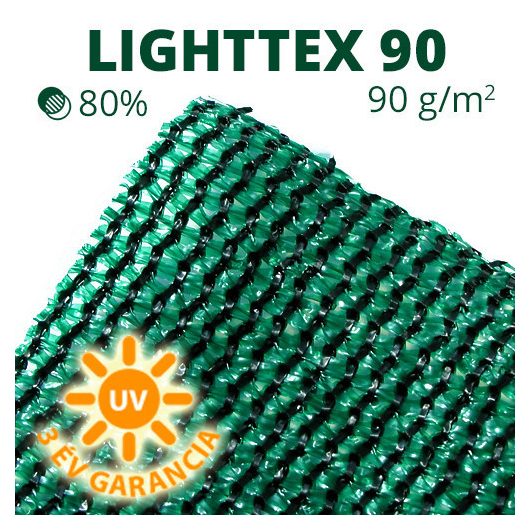 Árnyékoló háló, belátásgátló LIGHTTEX90 1 m x 50 m zöld