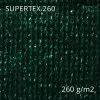 Árnyékoló háló, belátásgátló SUPERTEX260 1,8 m x 50 m duplánszőtt kétszínű sötétszürke és zöld