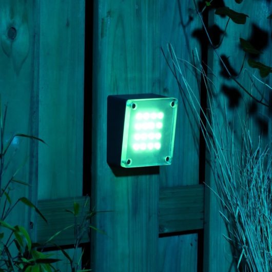 Kerti világítás, Halo, antracit, fehér LED lámpával, 100 x 100 mm, Techmar - Utolsó darabok