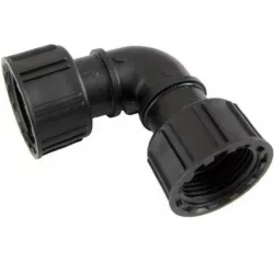   Hollanderes szelepkötő könyök BM 1" BB - Belső menetes, szürke