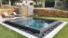 CGT AquaSense Black Slate 3D medencefólia - 1,8 mm, 1,65 m széles ár/m2
