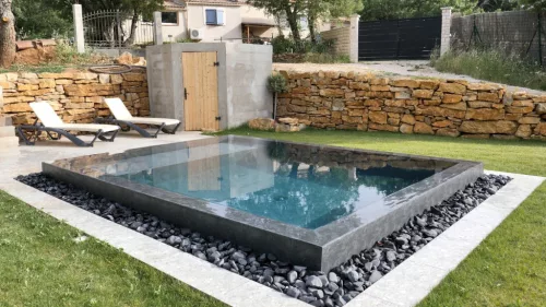 CGT AquaSense Black Slate 3D medencefólia - 1,8 mm, 1,65 m széles ár/m2