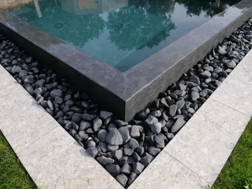 CGT AquaSense Black Slate 3D medencefólia - 1,8 mm, 1,65 m széles ár/m2