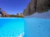 CGT AquaSense White Riviera 3D medencefólia - 1,8 mm, 1,65 m széles ár/m2