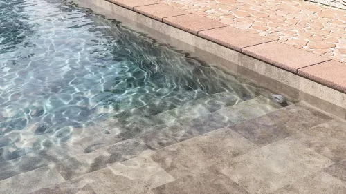 CGT AquaSense Signature Imperial Sand 3D medencefólia - 1,8 mm, 1,65 m széles ár/m2