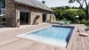 CGT Aquastone Fehér 3D medencefólia - 1,8 mm, 1,65 m széles ár/m2