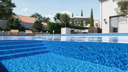 CGT Aquastone Nordic kék 3D medencefólia - 1,8 mm, 1,65 m széles ár/m2