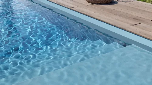 CGT Aquacolor Világoskék medencefólia - 1,5 mm, 1,65 m széles ár/m2