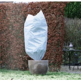   Téli fagy elleni takarófólia, zsinórral, D75 cm, 1,5 m, 2 darabos szett, fehér (Nature)
