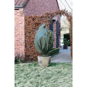   Téli takarófólia zipzárral, zöld, átm. D:2m, 250cmx314cm 70g/m2/ fátyolfólia