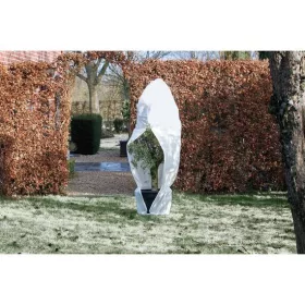   Téli takarófólia zipzárral, fehér átm. D:2,5m, 300cmx393cm 70g/m2/ fátyolfólia