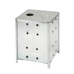   Tradícionális lombégető, horganyzott fedéllel, szögletes
