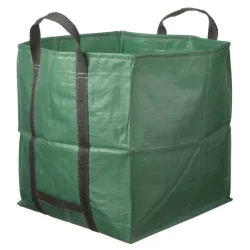 Lombgyűjtő zsák 252l zöld 60x60x70cm 170g/m2