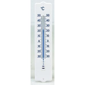 Fali hőmérő 30cmx4 5cm fehér