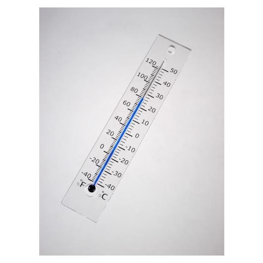 Hőmérő plexiüveg 21 cm x 4cm