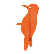   Hőmérő kültéri  műanyag  narancssárga harkály forma15x7 5x0 3cm          
