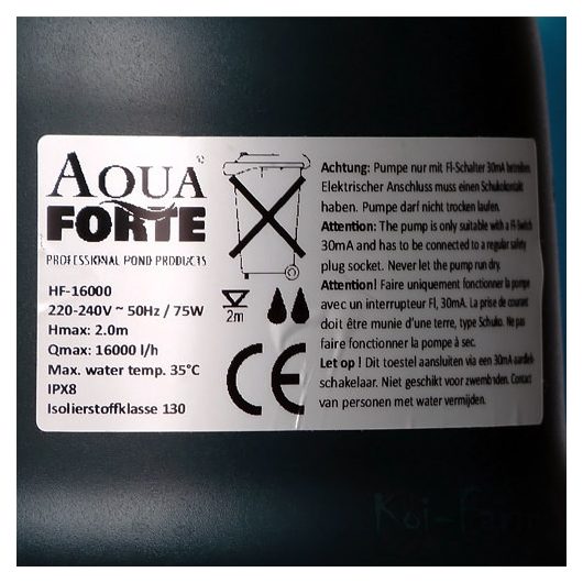 AquaForte HF-16000 szivattyú