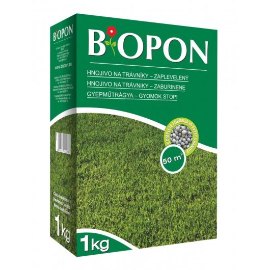Biopon elgazosodott gyep növénytáp - gyomok stop 1 kg