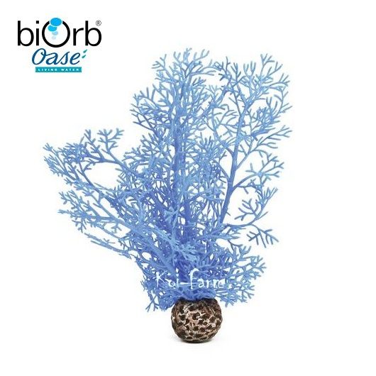 Legyezőkorall dekoráció – kék – 20 cm – biOrb