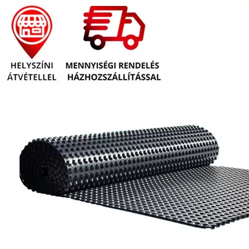 PM-S20 perforált felületszivárgó drén, dörken lemez 20 mm - 1000 g/m2 - 2 x 20 m ár/m2 - mennyiségi kiszállítás vagy telephelyi átvétel
