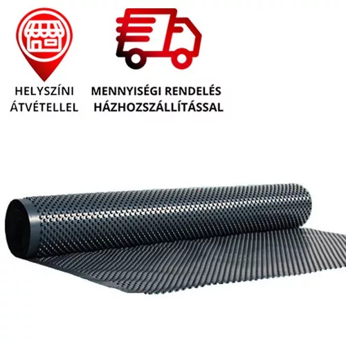Felületszivárgó drén, dörken lemez 8 mm - 400 g/m2 - 2,5 x 20 m - mennyiségi kiszállítás vagy telephelyi átvétel (KIFUTÓ, KÉSZLET EREJÉIG)