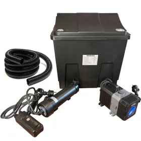   SunSun Grech CBF-200 Szűrő szett 8 m3 tavakhoz - 9W UVC lámpa + 3000 l/h szivattyú + Ajándék 3 m tömlő és indító baktérium