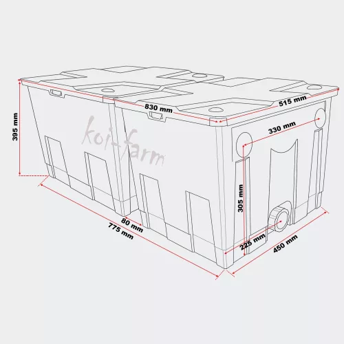 SunSun Grech Bővíthető tószűrő 24 m³ CBF-350B
