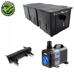   SunSun  CBF-350C szűrő CTP-10000 szivattyú CUV-236 UV-C előszűrő 3 m tömlő + indító baktérium