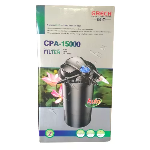 SunSun Grech CPA-15000 nyomásszűrő - 18 W UVC lámpával